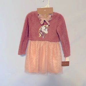 Young Hearts Dress with a pink hair band TuTu style various NWT